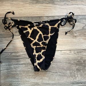 Nasty Gal animal print swim bottoms size 6